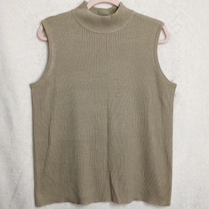Studio Works Taupe Sweater Vest Size 1X